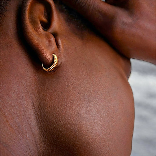 "COMOROS" RIPPLED EARRINGS