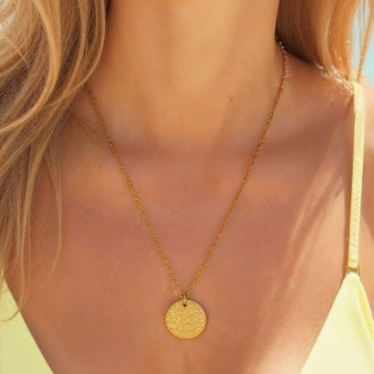 "MAUI" SUN DISC NECKLACE