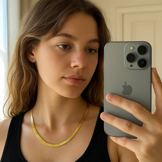 "ALGARVE" HERRINGBONE NECKLACE