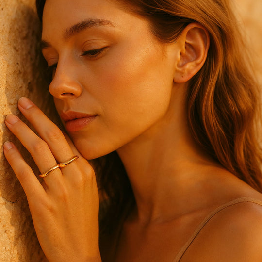 "ALGARVE" WAVY STACKABLE RINGS