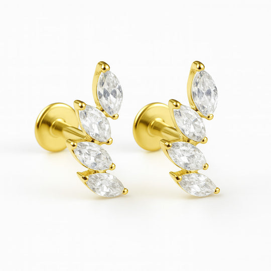 "BAHAMAS" FLATBACK STUD EARRINGS