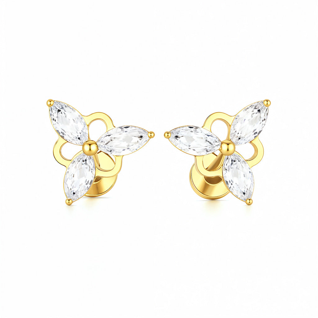 "BALI" FLATBACK STUD EARRINGS