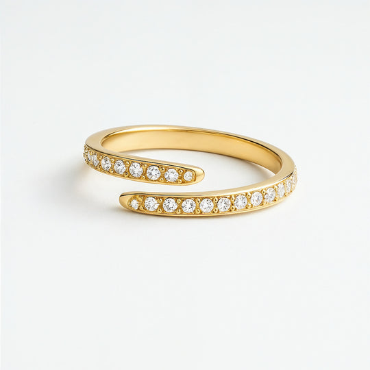 "BARCELONA" SPARKLE WRAP RING