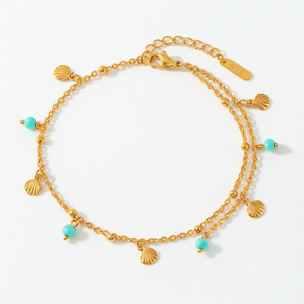 "BORA BORA" SHELL CHARM ANKLET