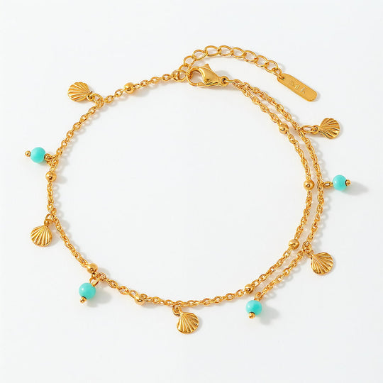 "BORA BORA" SHELL CHARM ANKLET