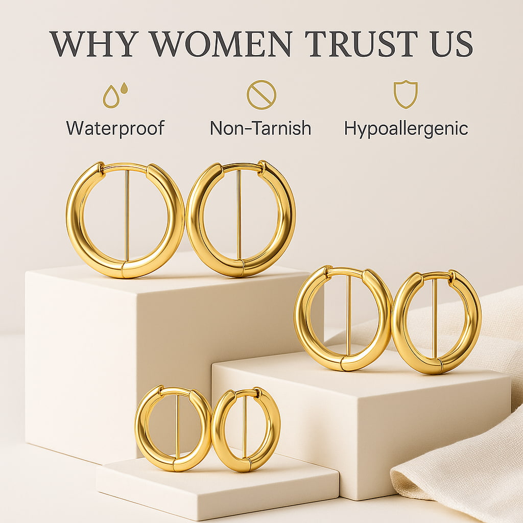"Bali" Classic Trio Hoops Set | 3-piece Bundle