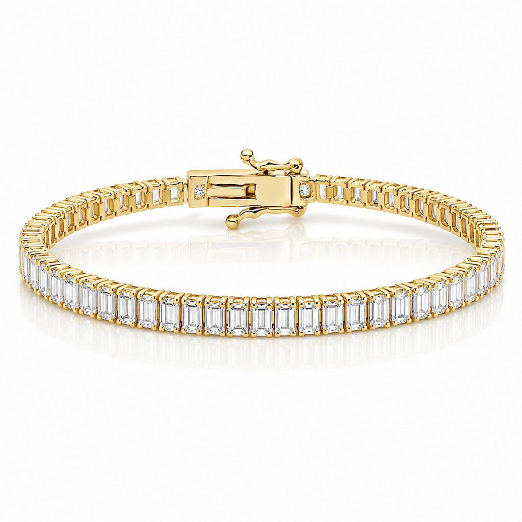 “Boston” Classic Baguette-Cut Tennis Bracelet