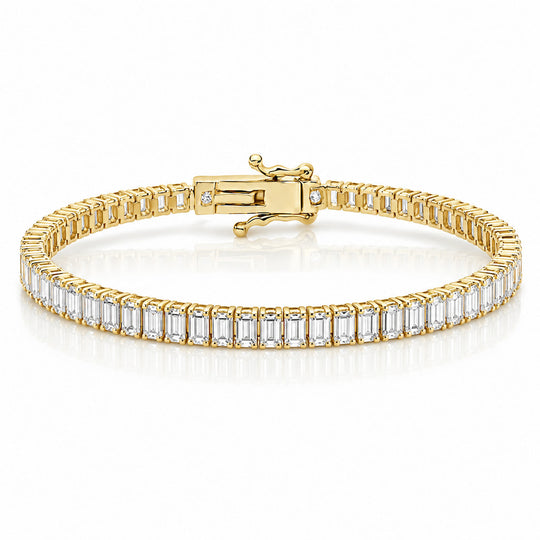 “Boston” Classic Baguette-Cut Tennis Bracelet
