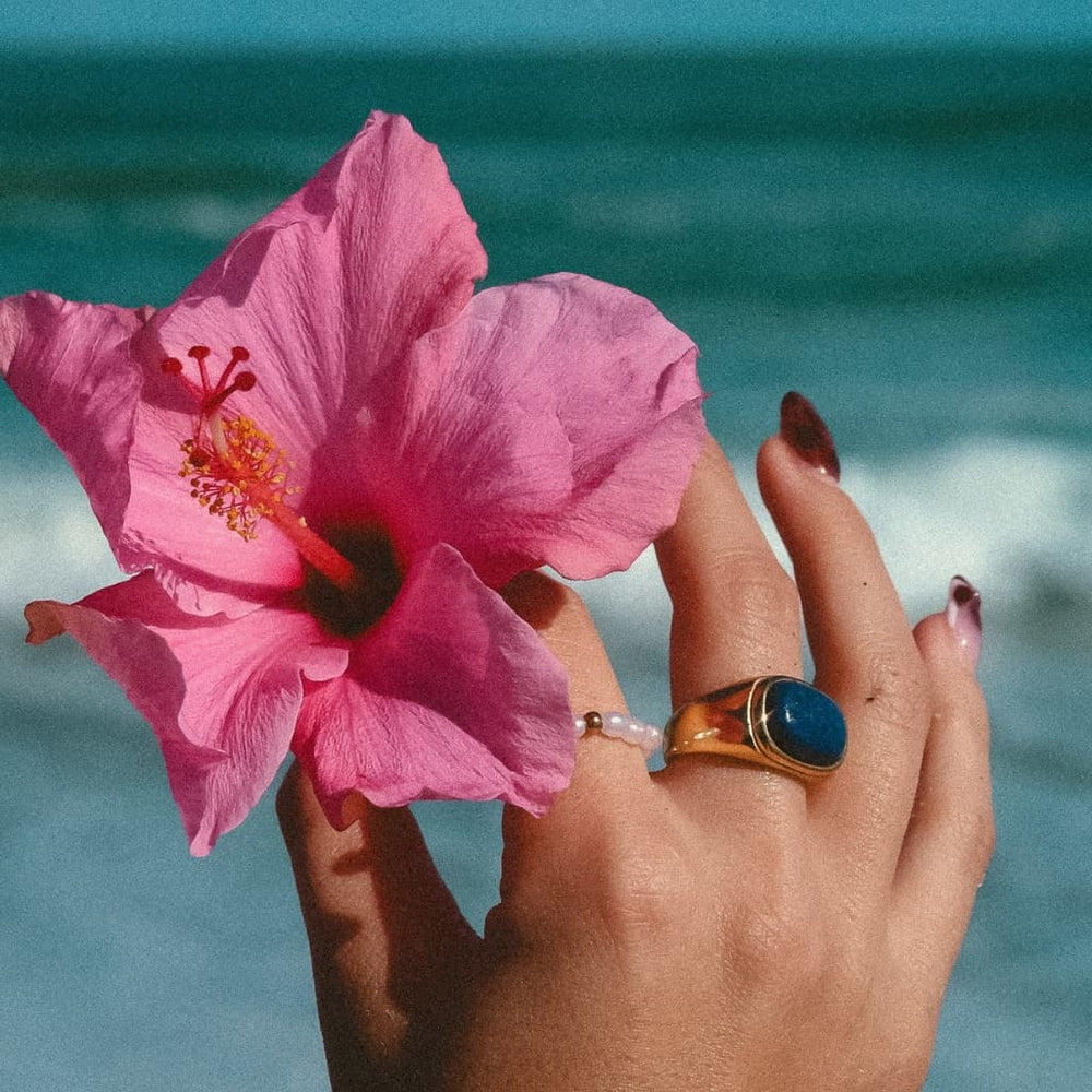 "BELIZE" BLUE LAGOON RING