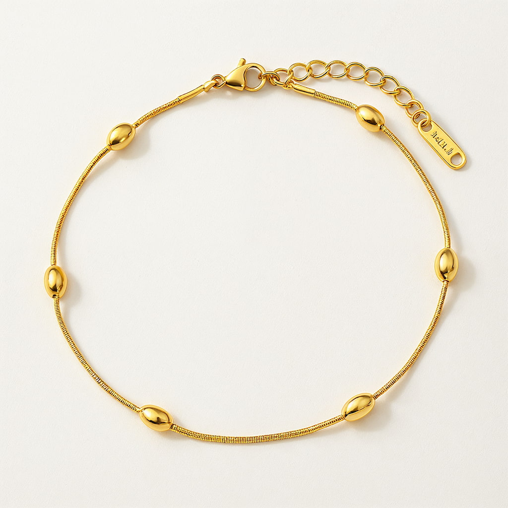 "CANNES" GOLD DROP ANKLET
