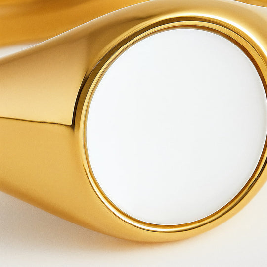 "FARO" ROUND SHELL RING