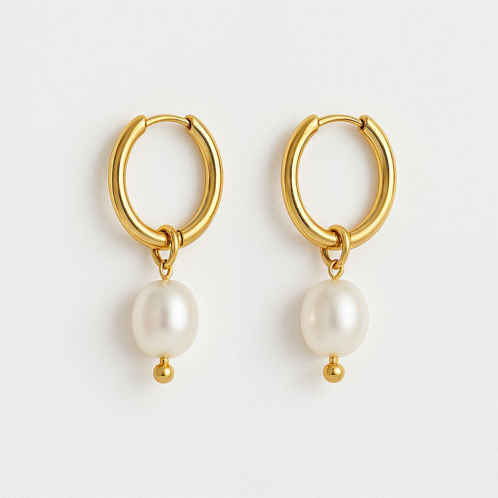 "FLORIDA KEYS" PEARL HOOPS
