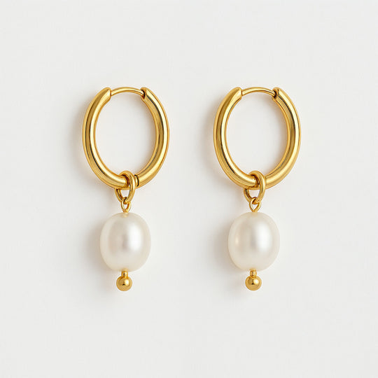 "FLORIDA KEYS" PEARL HOOPS