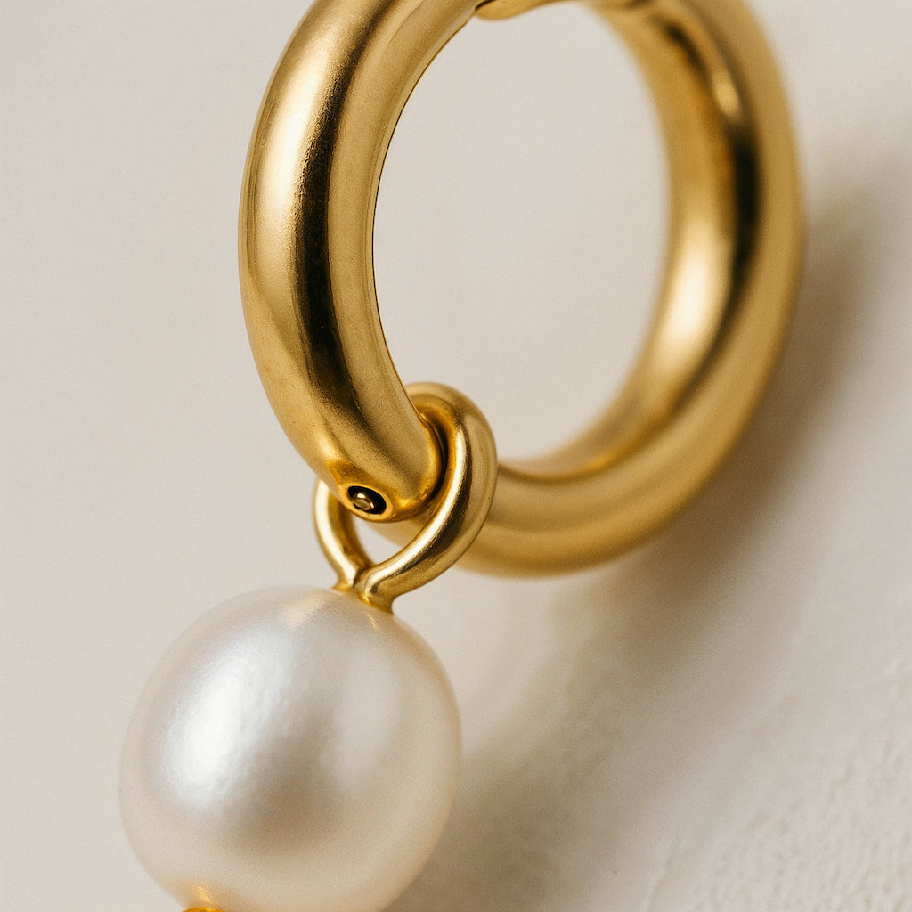"FLORIDA KEYS" PEARL HOOPS