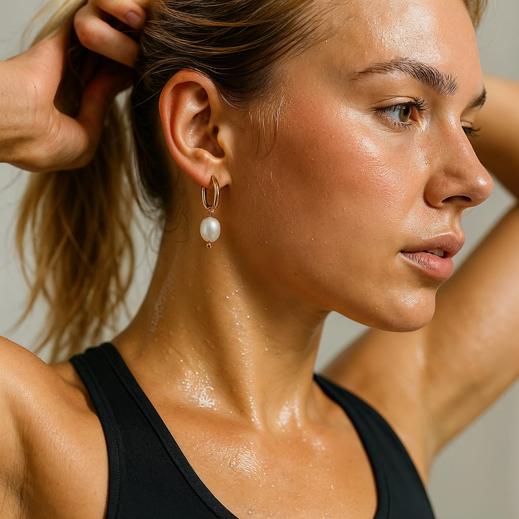 "FLORIDA KEYS" PEARL HOOPS