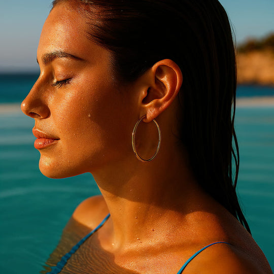"IBIZA" BIG SUNSET HOOPS