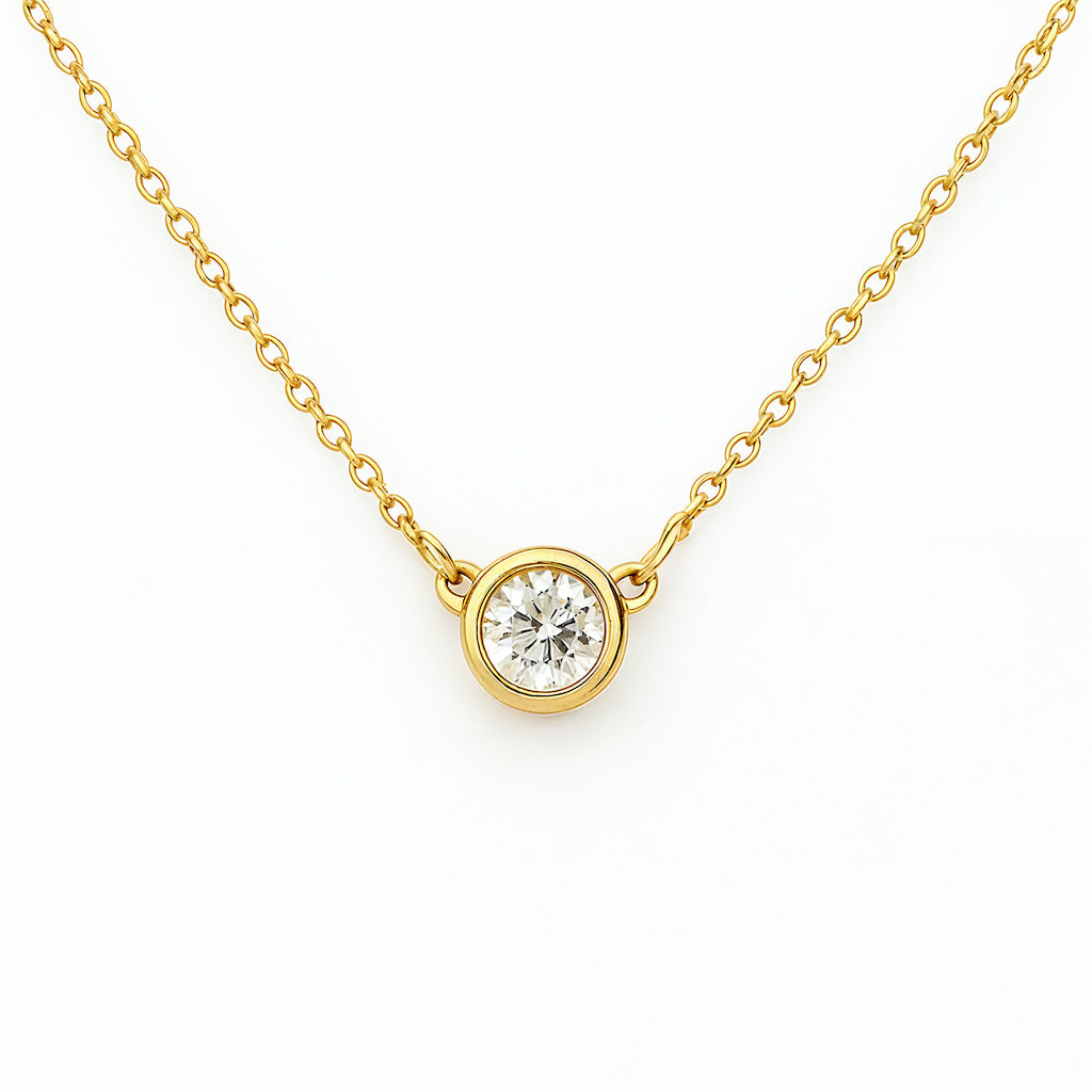 "IBIZA" DIAMOND BEZEL PENDANT