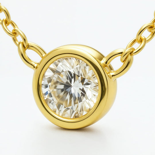 "IBIZA" DIAMOND BEZEL PENDANT
