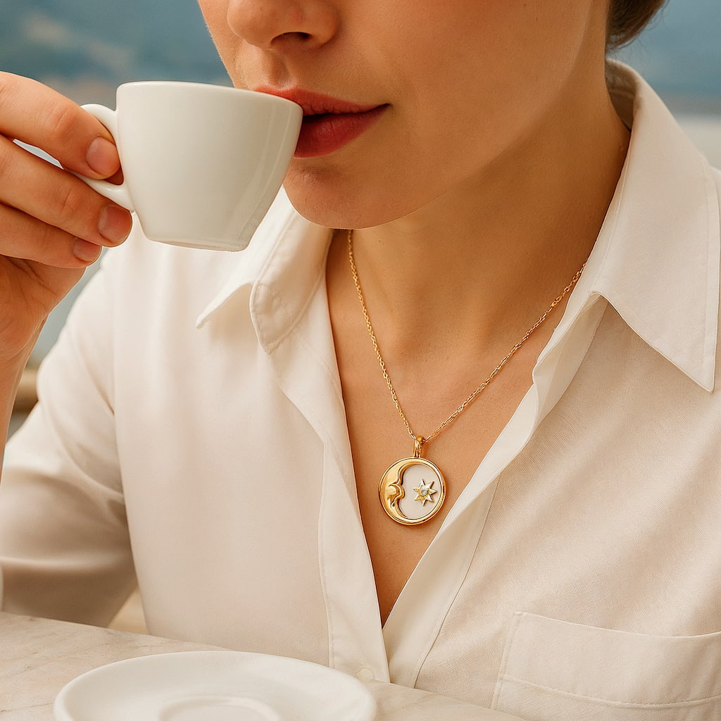 "LAKE COMO" LUNAR NECKLACE
