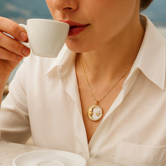 "LAKE COMO" LUNAR NECKLACE