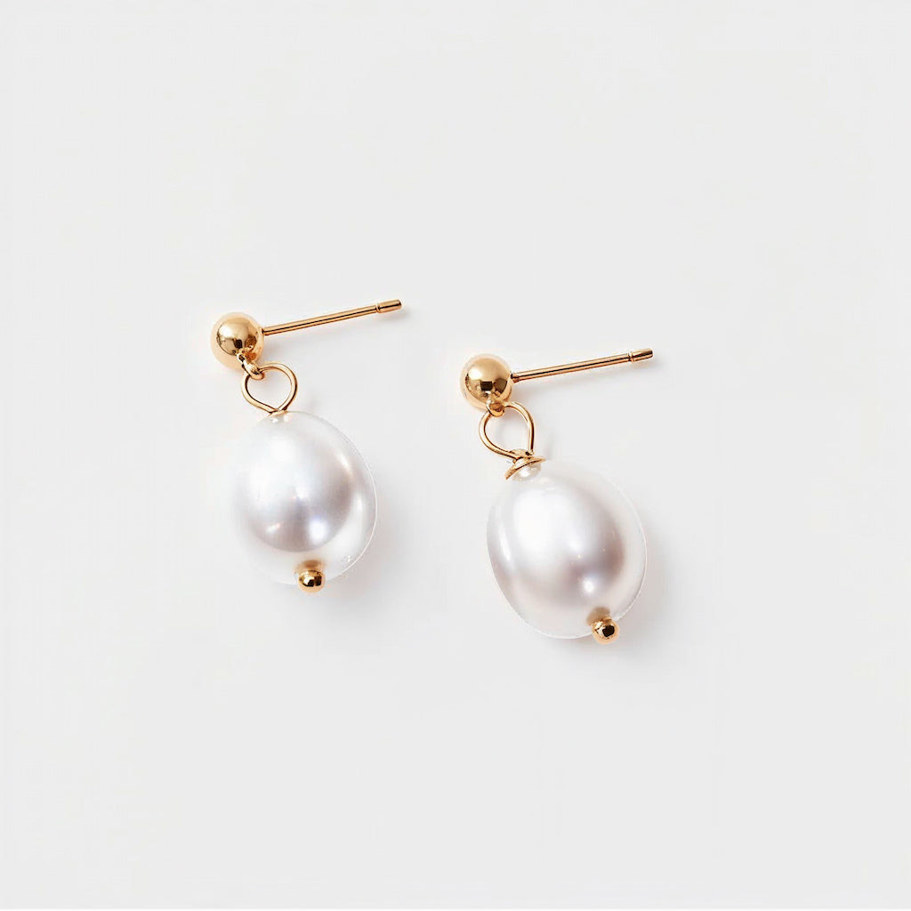 "MIAMI" CHUNKY PEARL EARRINGS