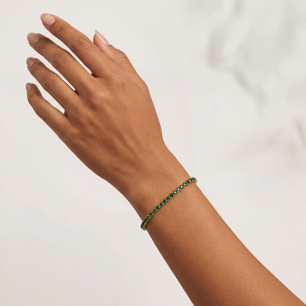 "Miami" Emerald Tennis Bracelet 2.0