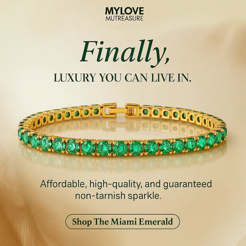 "MIAMI" EMERALD TENNIS BRACELET