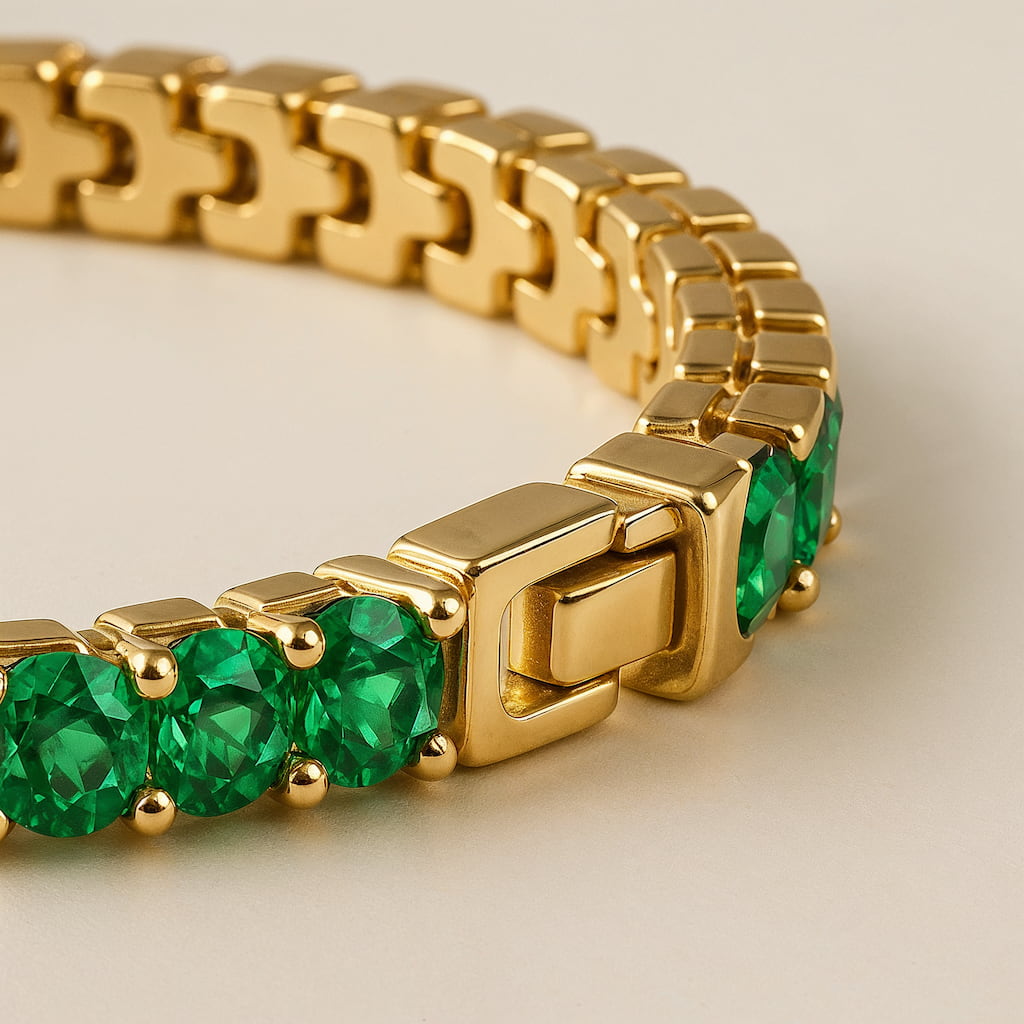 "MIAMI" EMERALD TENNIS BRACELET