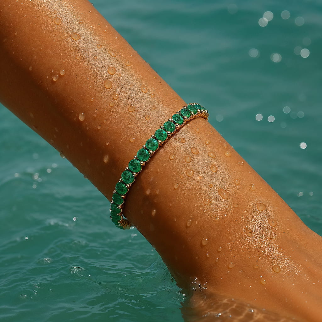 "MIAMI" EMERALD TENNIS BRACELET