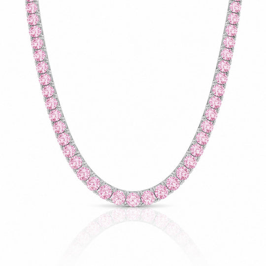 "MIAMI" PINK SAPPHIRE TENNIS CHOKER 2.0