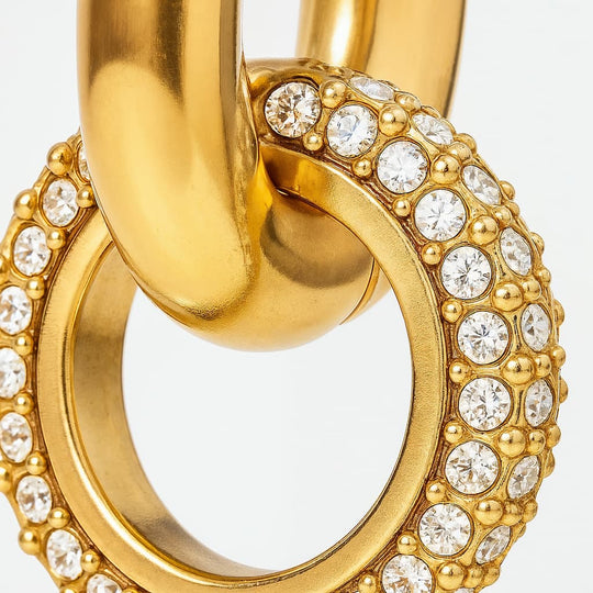 "MONACO" DOUBLE SPARKLE HOOPS