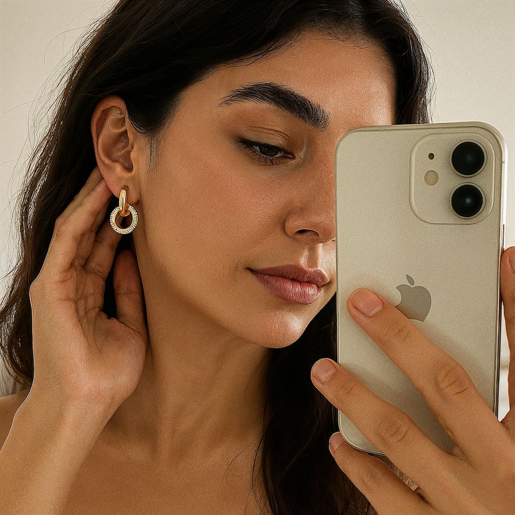 "MONACO" DOUBLE SPARKLE HOOPS