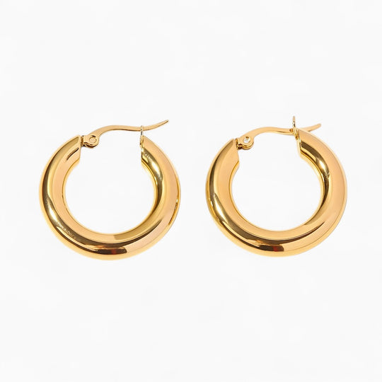"MYKONOS" CLASSIC MEDIUM HOOPS