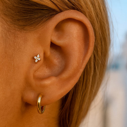 "MYKONOS" FLATBACK STUD EARRINGS