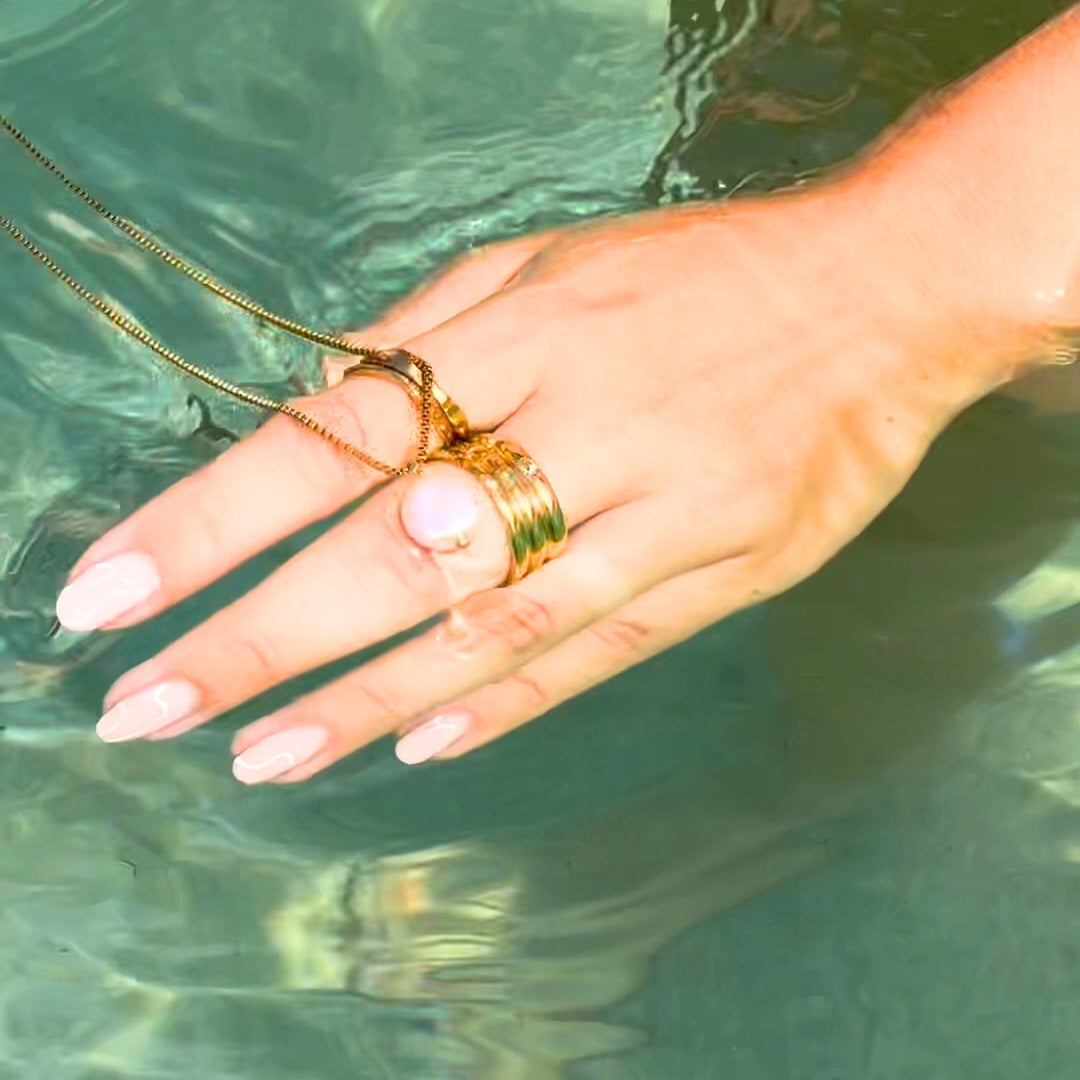 "COSTA DEL SOL" STACK RING