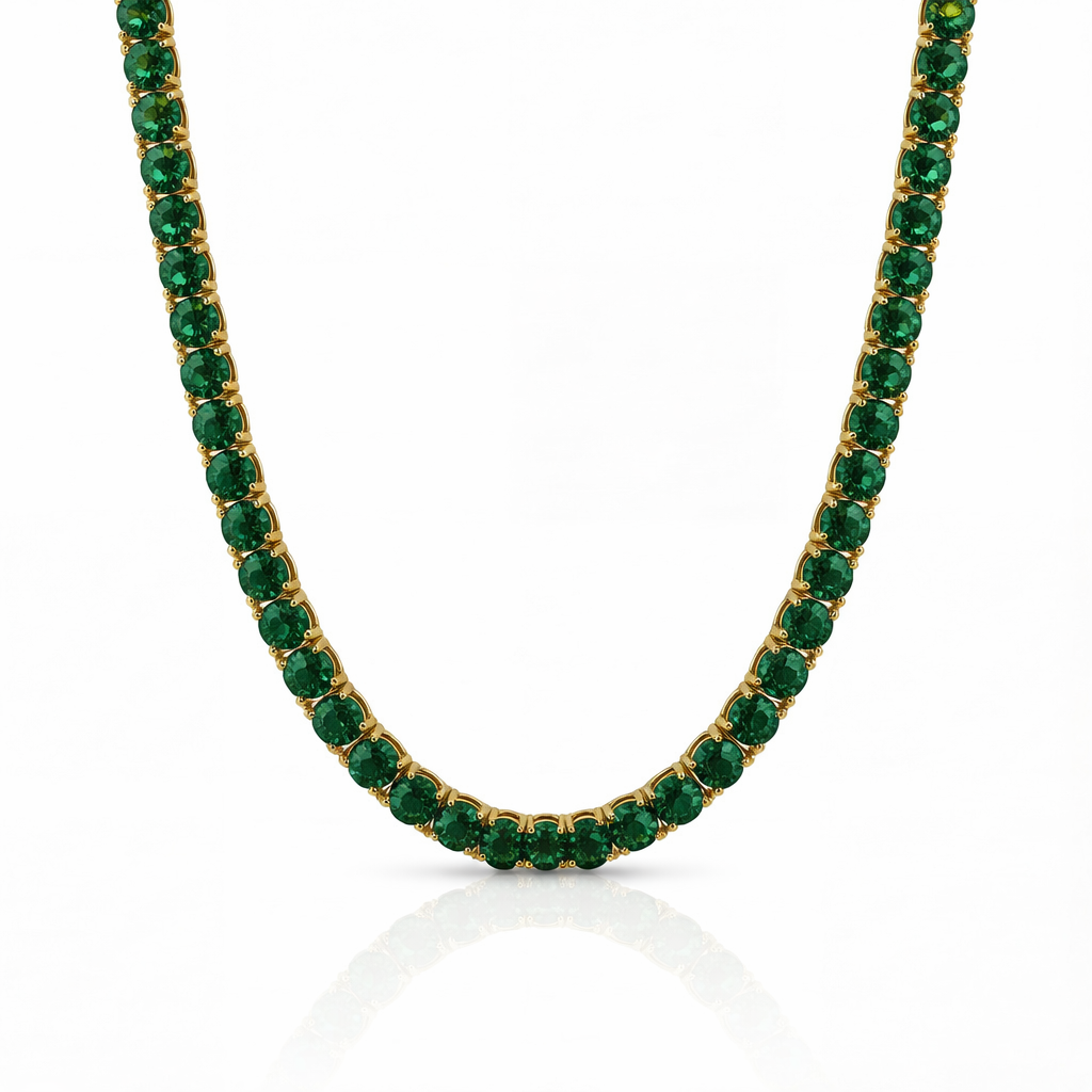 "MIAMI" EMERALD TENNIS CHOKER 2.0