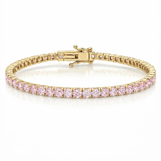 "Miami" Pink Sapphire Tennis Bracelet 2.0