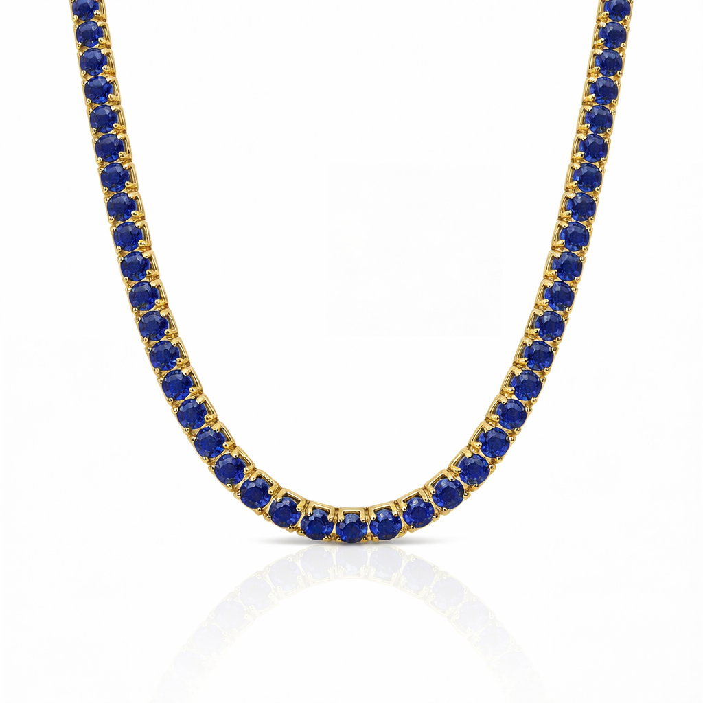 "MIAMI" SAPPHIRE TENNIS CHOKER 2.0