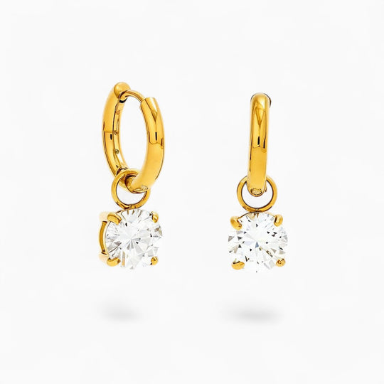 "NICE" CRYSTAL DROP EARRINGS