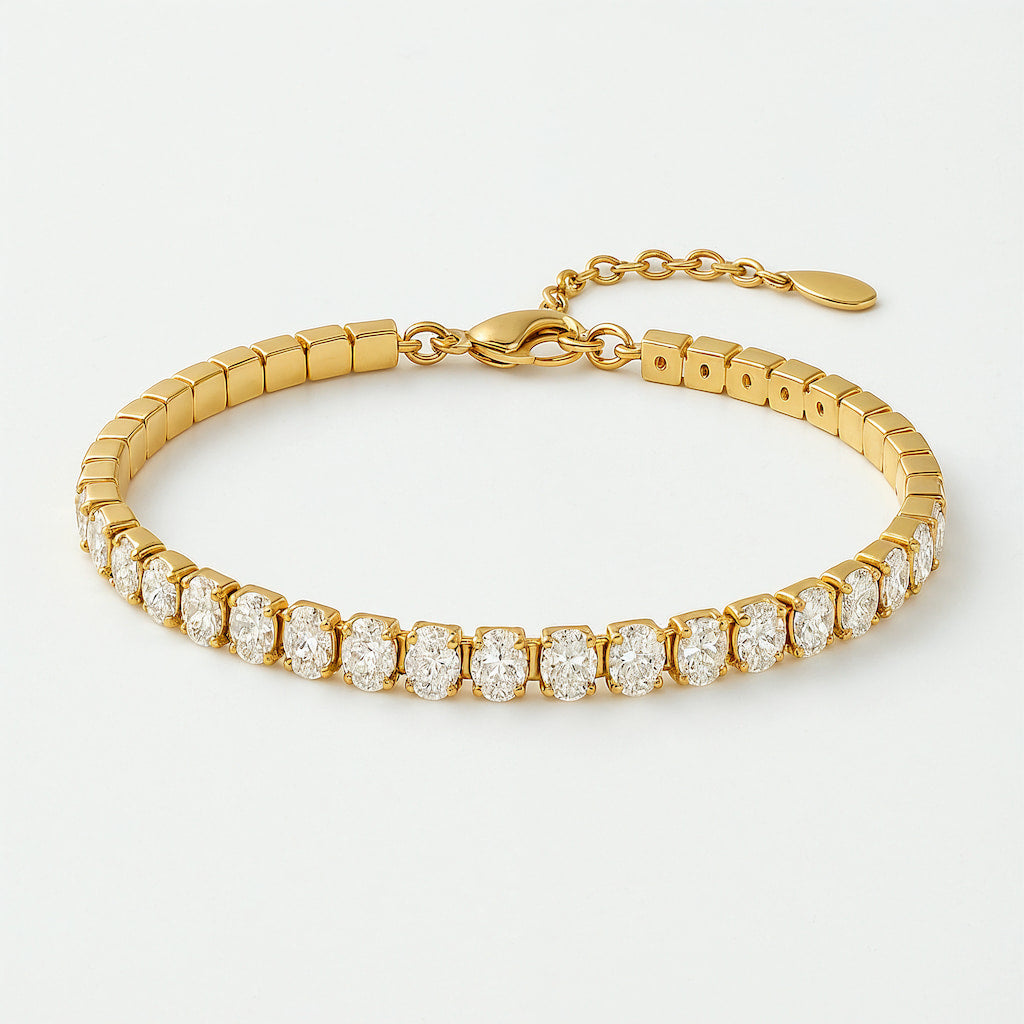 "ORLANDO" OVAL TENNIS BRACELET