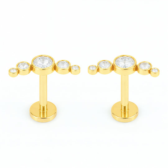 "POSITANO" FLATBACK STUD EARRINGS