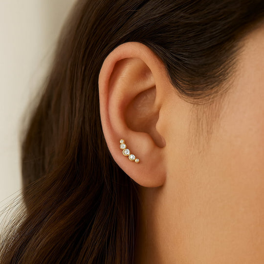 "POSITANO" FLATBACK STUD EARRINGS