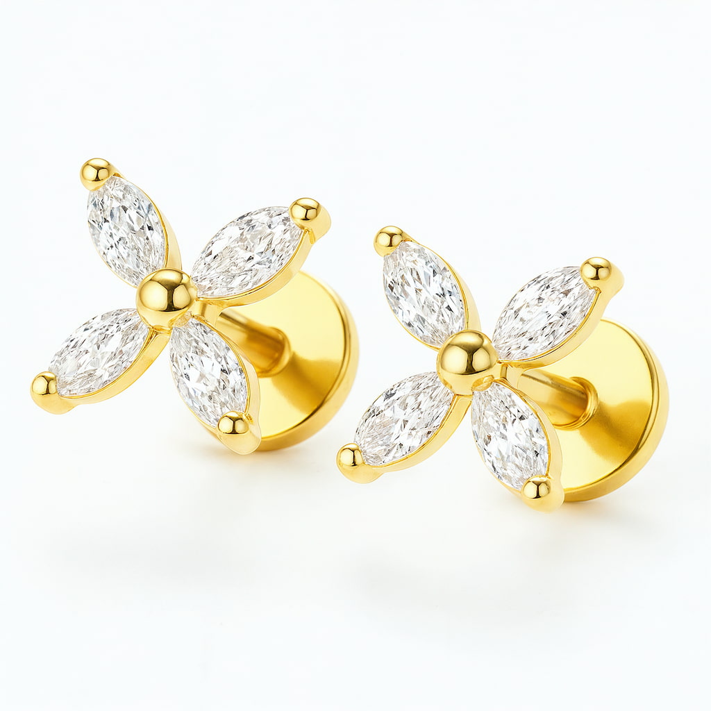 "RIO" FLATBACK STUD EARRINGS
