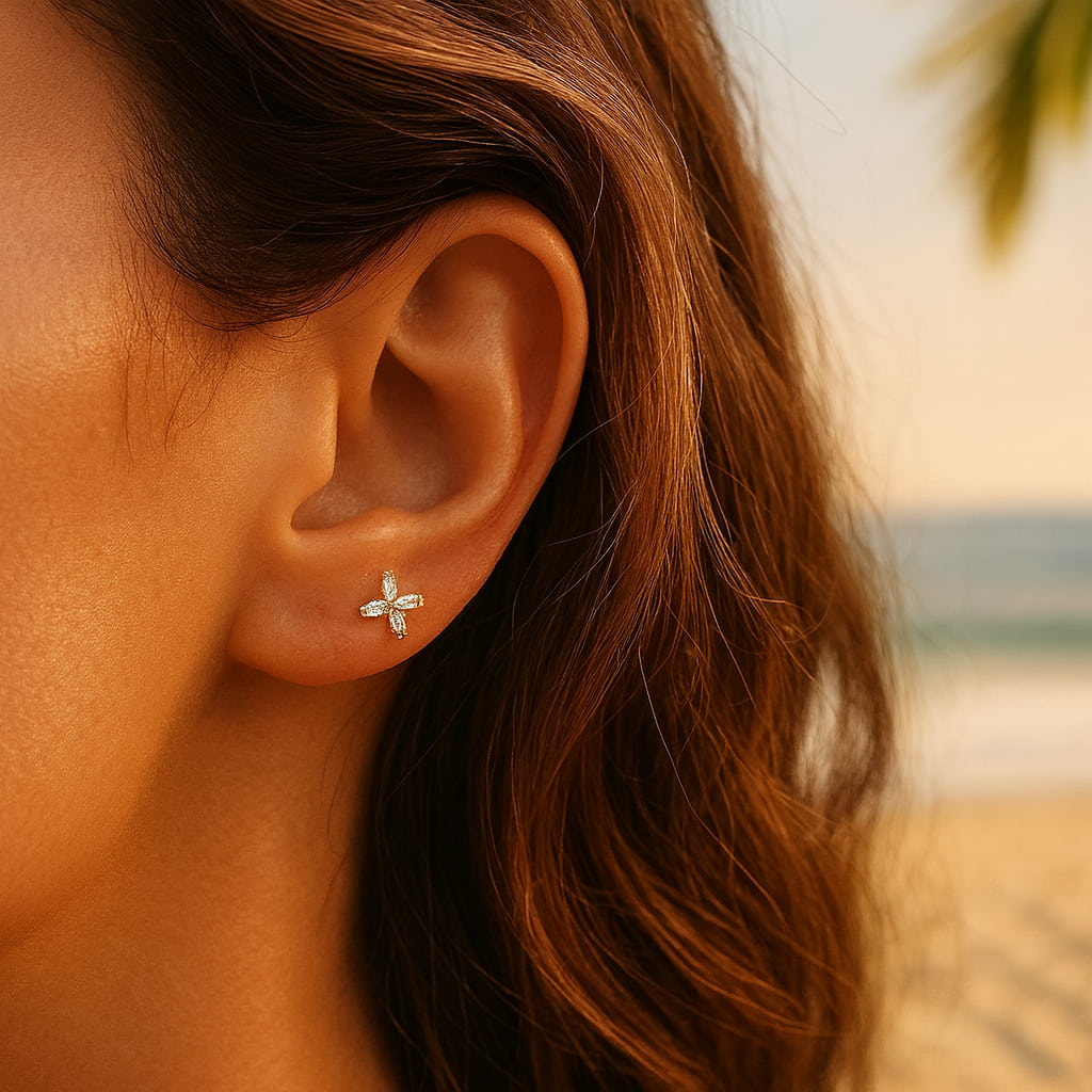 "RIO" FLATBACK STUD EARRINGS