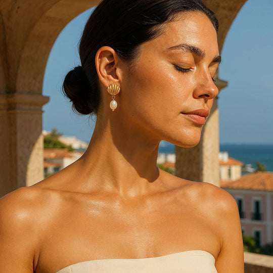 "SAN JUAN" SHELL EARRINGS
