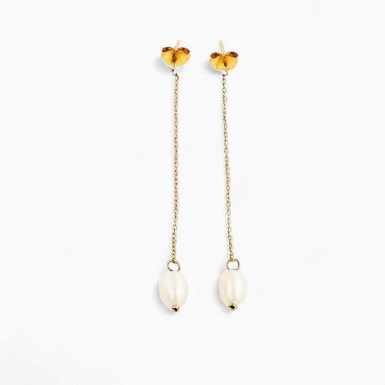 "ST. LUCIA" PEARL EARRINGS