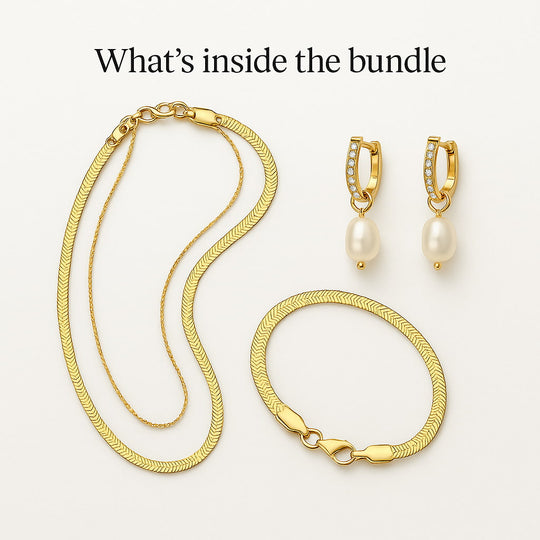 "Santorini" Herringbone Bundle | 3-piece Bundle