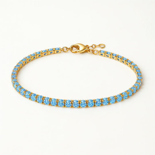 "TAMPA" DAINTY SAPPHIRE TENNIS BRACELET