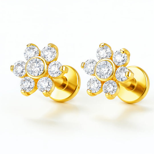 "TULUM" FLATBACK STUD EARRINGS