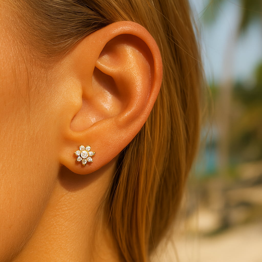 "TULUM" FLATBACK STUD EARRINGS